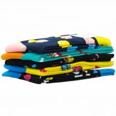 5 PACK Κάλτσα unisex βαμβακερή μέχρι την μέση της γάμπας WHA HA-08