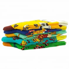 5 PACK Κάλτσα unisex βαμβακερή μέχρι την μέση της γάμπας  WHA HA-09