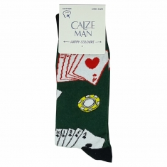 Ανδρικές κάλτσες μέχρι τη μέση της γάμπας poker