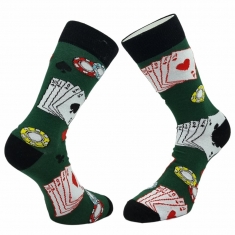 Ανδρικές κάλτσες μέχρι τη μέση της γάμπας poker