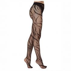 Διχτυωτό καλσόν με σχέδιο Animal Print S1305