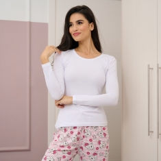 Φανέλα μακρύ μανίκι με ανοιχτό λαιμό 933