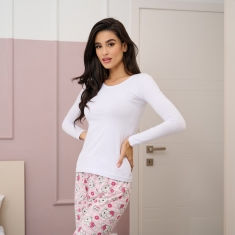 Φανέλα μακρύ μανίκι με ανοιχτό λαιμό 933