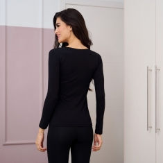 Φανέλα μακρύ μανίκι με ανοιχτό λαιμό 933