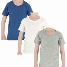 Φανελάκια PARAMANA κοντό μανίκι 3 PACK  βαμβακερά BOY 1303-3
