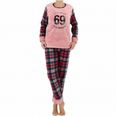Fleece γυναικεία πυτζάμα 8199