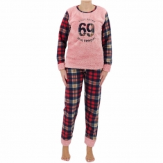 Fleece γυναικεία πυτζάμα 8199