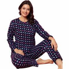 Fleece γυναικεία πυτζάμα 8296