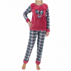 Fleece γυναικεία πυτζάμα 8196