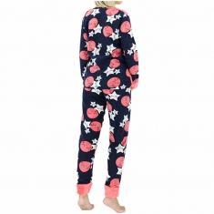 Fleece γυναικεία πυτζάμα star 8228