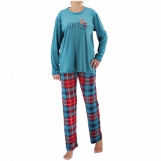 Γυναικεία πυτζάμα βελουτέ 8339