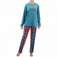 Γυναικεία πυτζάμα βελουτέ 8339