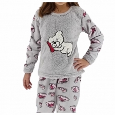 ΠΑΙΔΙΚΗ ΠΥΤΖΑΜΑ GIRL ''DOG'' FLEECE 6060