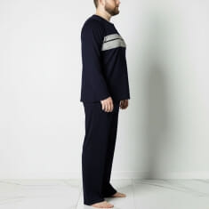 PLUS SIZE ανδρική πυτζάμα βαμβακερή 835