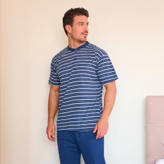 PLUS SIZE Καλοκαιρινή Πυτζάμα Ανδρική s820PLUS