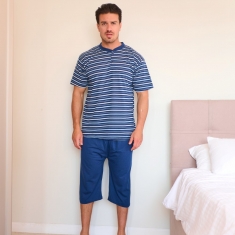 PLUS SIZE Καλοκαιρινή Πυτζάμα Ανδρική s820PLUS