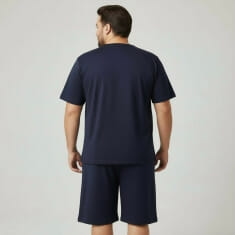 PLUS SIZE Καλοκαιρινή Πυτζάμα Ανδρική s915PLUS