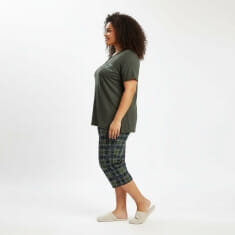 PLUS SIZE Καλοκαιρινή Βαμβακερή Γυναικεία Πυτζάμα 8592