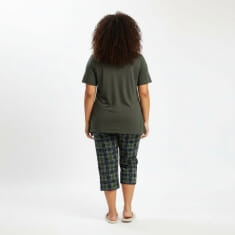 PLUS SIZE Καλοκαιρινή Βαμβακερή Γυναικεία Πυτζάμα 8592