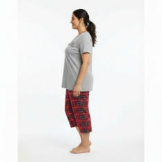 PLUS SIZE Καλοκαιρινή Βαμβακερή Γυναικεία Πυτζάμα 8592