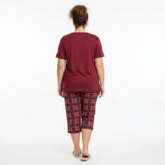 PLUS SIZE Καλοκαιρινή Βαμβακερή Γυναικεία Πυτζάμα 8592