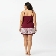 PLUS SIZE Καλοκαιρινή Βαμβακερή Γυναικεία Πυτζάμα 8631