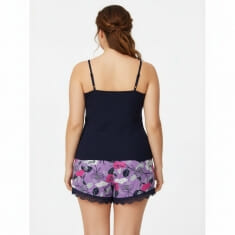 PLUS SIZE Καλοκαιρινή Βαμβακερή Γυναικεία Πυτζάμα 8631