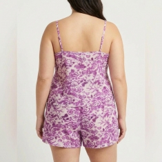 PLUS SIZE Καλοκαιρινή Βαμβακερή Γυναικεία Πυτζάμα 8158
