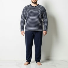PLUS SIZE ανδρική πυτζάμα  βαμβακερή 820