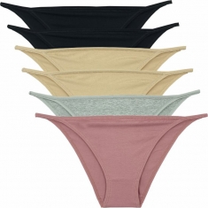 Σλιπ βαμβακερό 6PACK λεπτό στο πλάι 171-1s